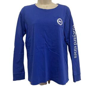 VINEYARD VINES Blue Crewneck Long Sleeve Shirt